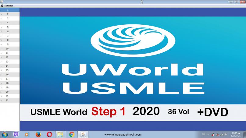 Uworld usmle step 1-2022- 36 vol +DVd  سیاه و سفید - آزمون های امریکا Step 1